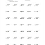 10 Long Division Worksheet Templates Sample Templates
