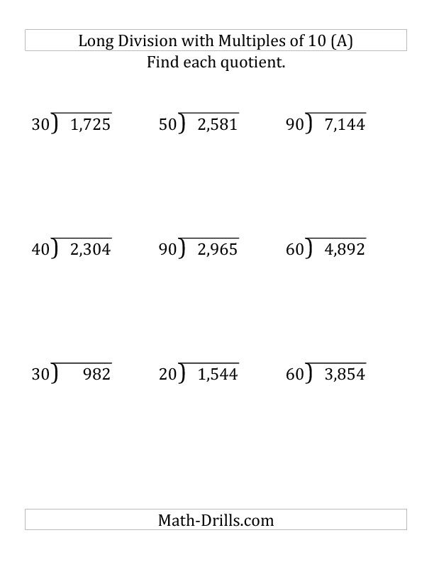 7 Best 6th Grade Math Images On Pinterest Long Division Worksheets 