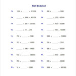 9 Multiplication And Division Worksheet Templates Samples PDF