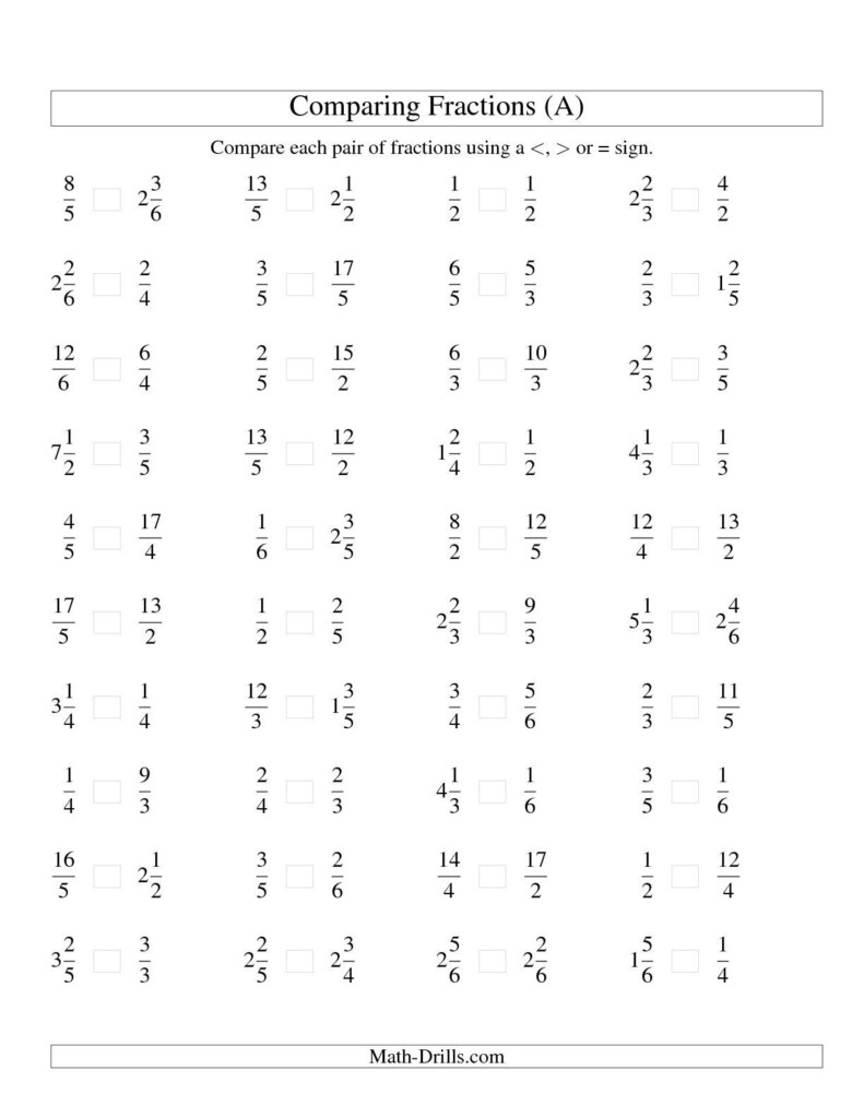 Adding And Multiplying Fractions Worksheet