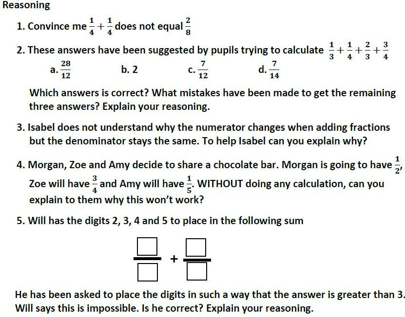 Addition Subtraction Multiplication And Division Of Fractions Problem 