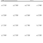 BlueBonkers Division Worksheets Double Digit Division P3 Math