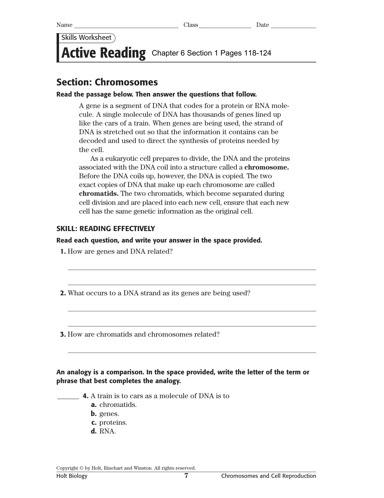 Chromosomes And Cell Reproduction Worksheet Answers Ivuyteq