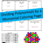 Dividing Polynomials By Binomials Worksheet With Answers Elizabeth