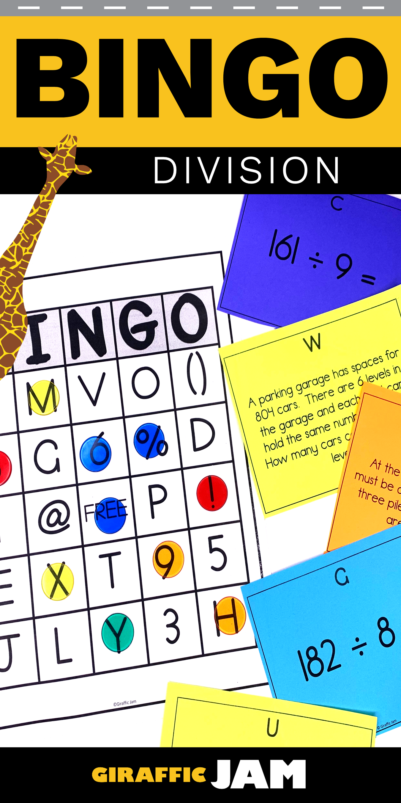 Division Bingo Division Word Problems Division Game Division Math 