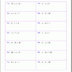 Division One Step Equations