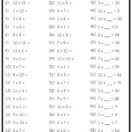 Division Tables 1 12 Practice Sheet Times Tables Worksheets Russan 2