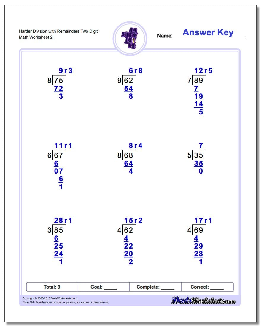 Division With Remainders