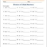 Division With Two Digit Divisors Teacher Printables