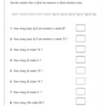 Division Worksheet Year 2 SK CBN 1 Worksheet