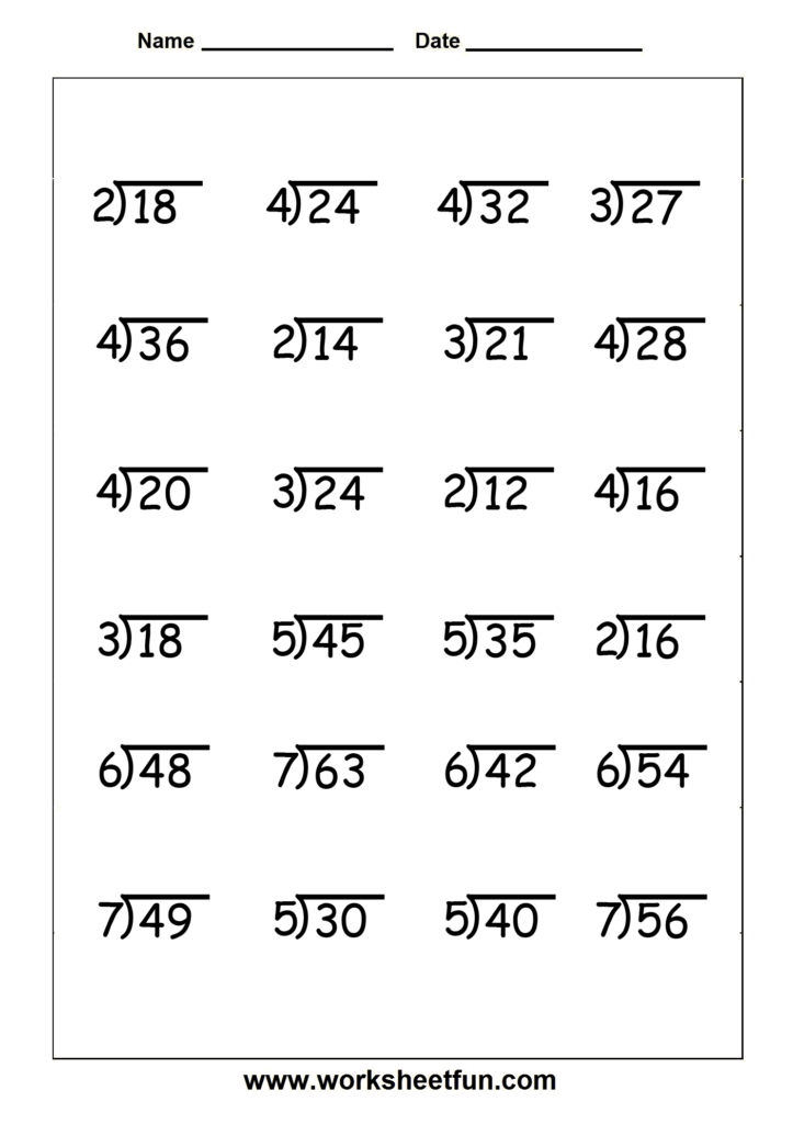 Division Worksheets 4 Worksheets FREE Printable Worksheets 