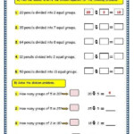 Division Worksheets Grade 3 Equal Groups Advance Worksheet Division