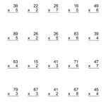 Double Digit Multiplication Worksheet 1 Hoeden At Home