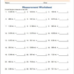 Dynamic Math Measurement Worksheet