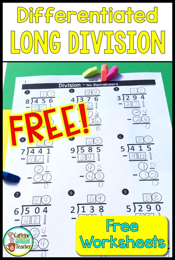 Free Long Division Worksheets On Graph Paper Image Of Worksheet