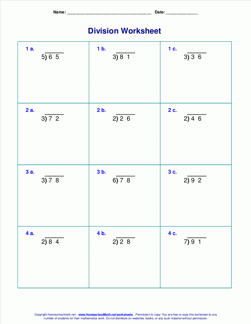 Free Printable Long Division Worksheets 5th Grade Free Printable Long 