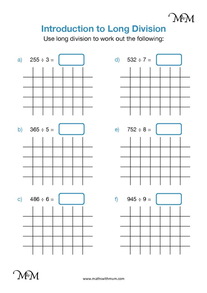 Introduction To Long Division Maths With Mum