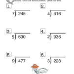 Long Division No Remainder Worksheet 3 Have Fun Teaching 12 Best