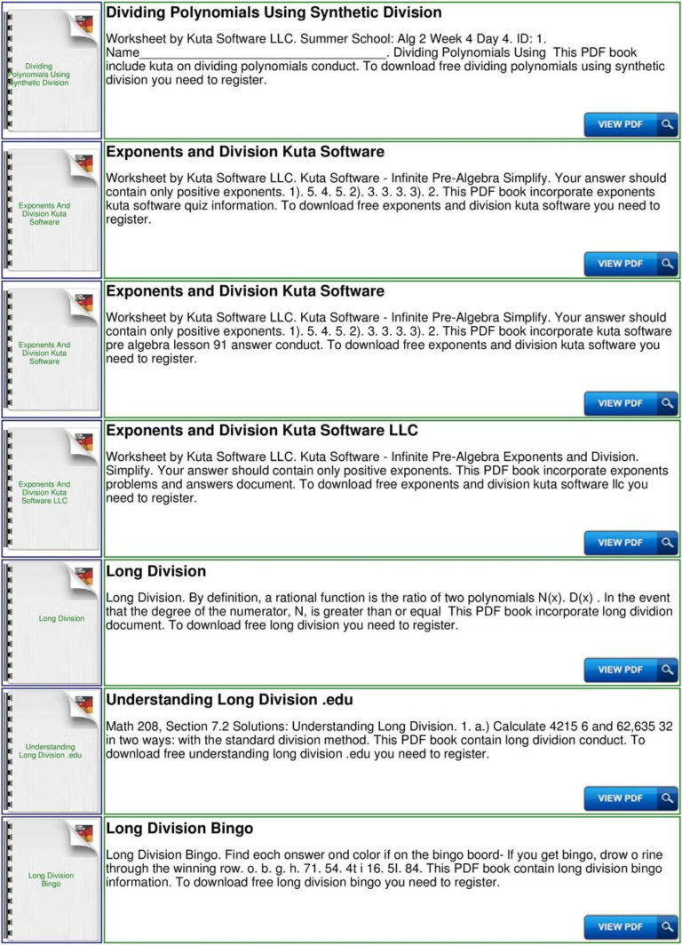 Long Division Of Polynomials Kuta Pdf Db excel