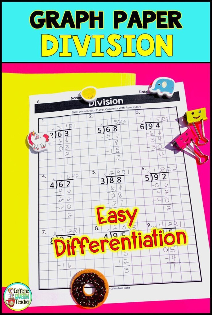 Long Division Printable Worksheets On Graph Paper To Free Beginning 