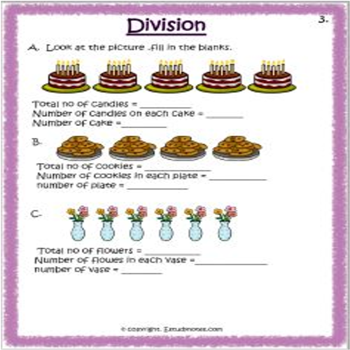 Maths Division Worksheet 3 Grade 3 EStudyNotes