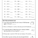 Multiplication And Division By 10 100 And 1000 Worksheet Multiplying Decimals By 10 100 And