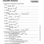 Scientific Notation Worksheet With Answers Scientific Notation Ws Ms