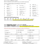 Significant Figures Multiplication And Division Worksheet Answers