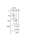 Square Root 8 In Long Division Method Brainly in