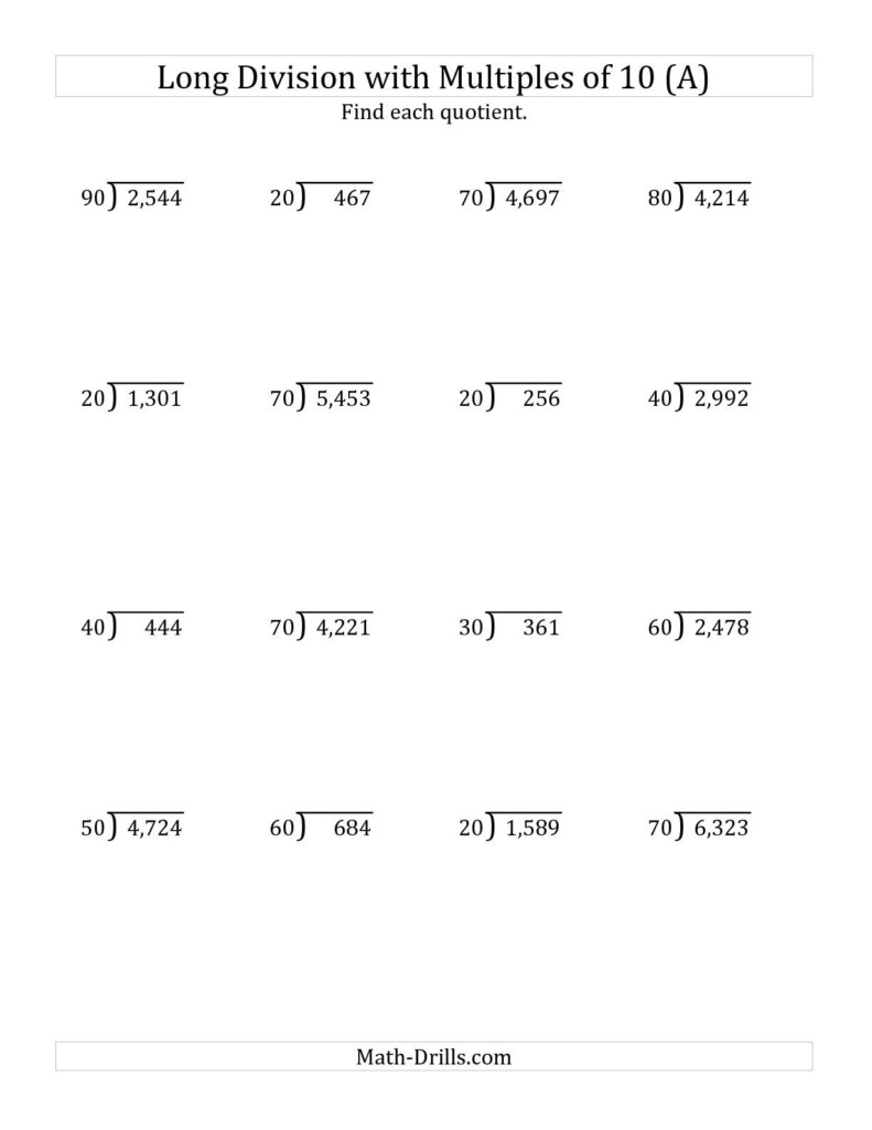 Worksheet Long Division Year 5 Schematic And Wiring Diagram