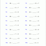 Worksheets For Basic Division Facts grades 3 4 Division Facts