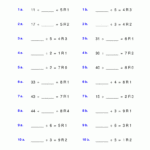 Worksheets For Division With Remainders