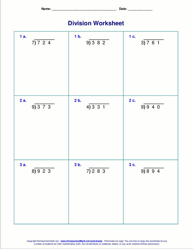 Worksheets For Division With Remainders Math Division Math 