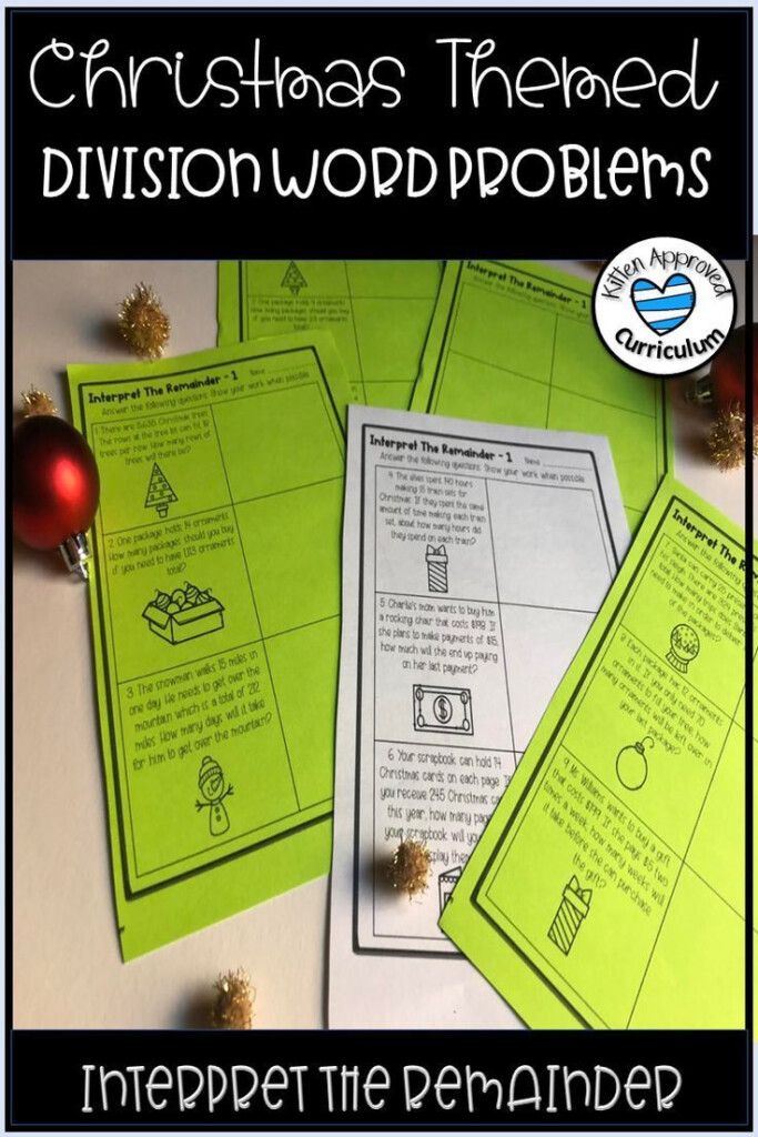 Your 4th And 5th Grade Students Will Love These Fun Christmas Division 