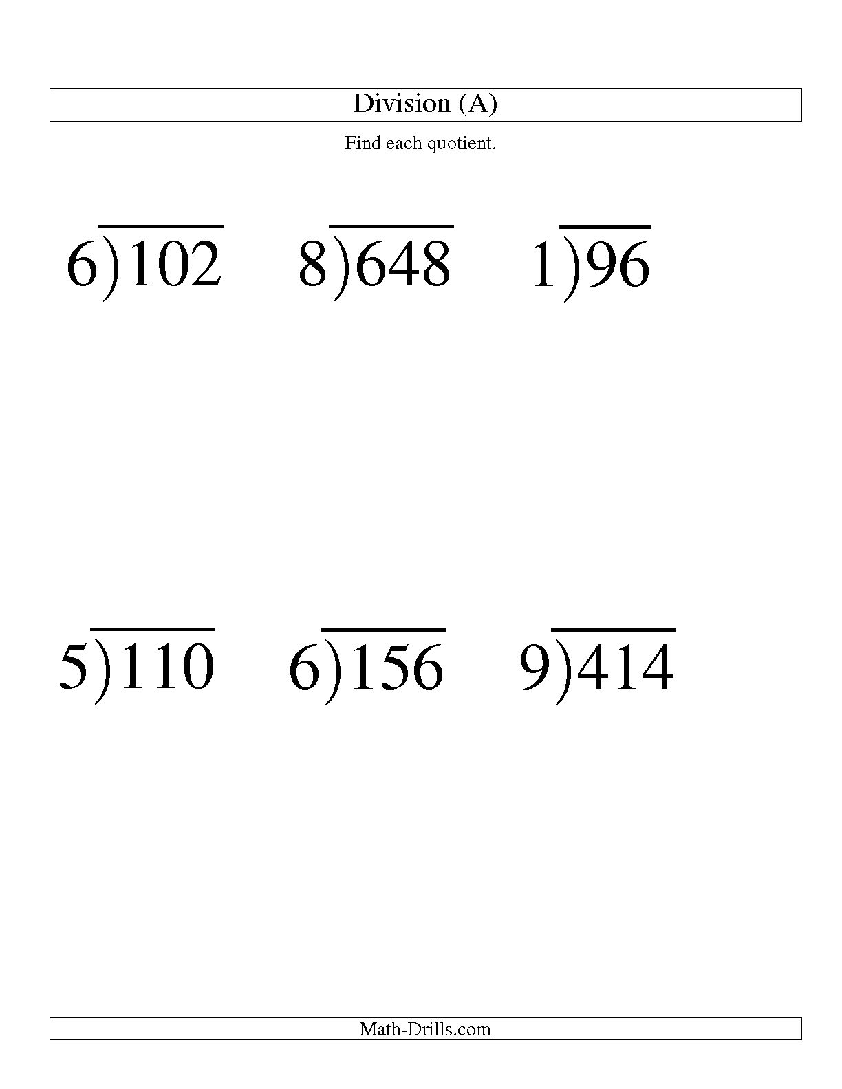 13 2 Digit Division Worksheets Math Worksheeto