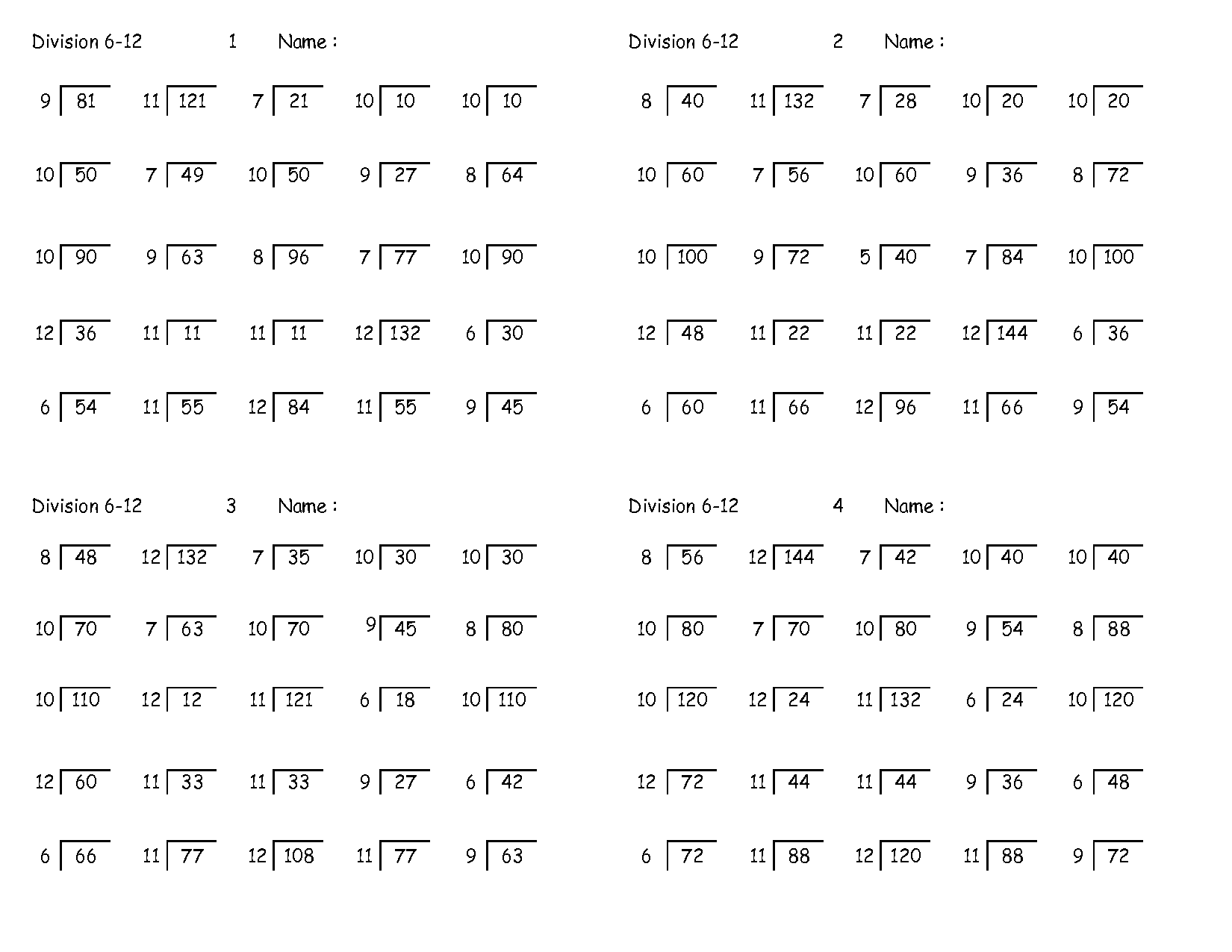 17 Hard Division Worksheets Grade 4 Worksheeto