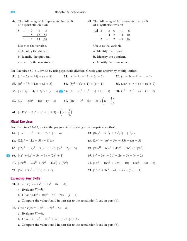  20 Synthetic Division Worksheet With Answers Simple Template Design