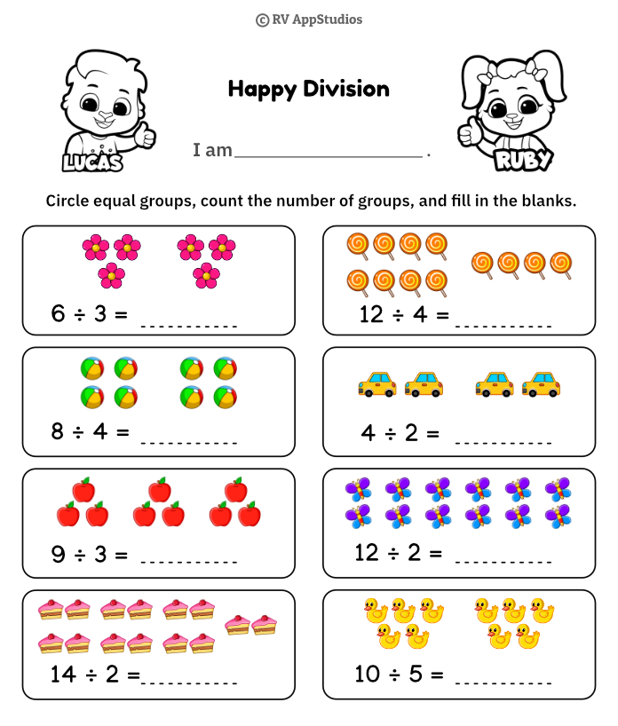 2nd Grade Division Worksheets Division Free Printable Worksheets