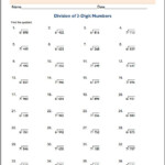 3 Digit By 2 Digit Division No Remainders Worksheets WorksheetsCity