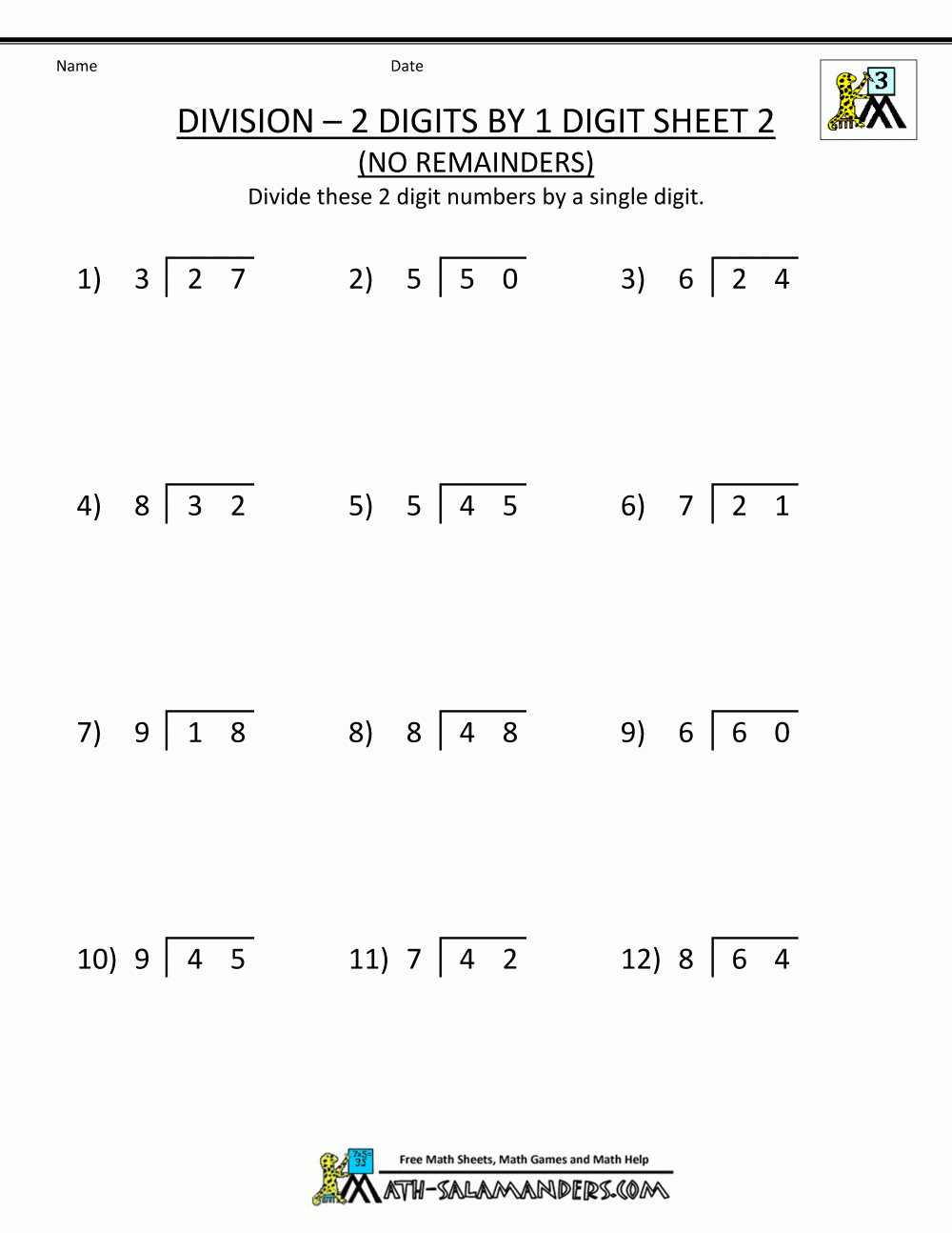 3rd Grade Division Worksheets Best Coloring Pages For Kids Math Three Digit Division No