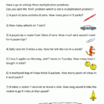 3rd Grade Multiplication And Division Word Problems Worksheets Times