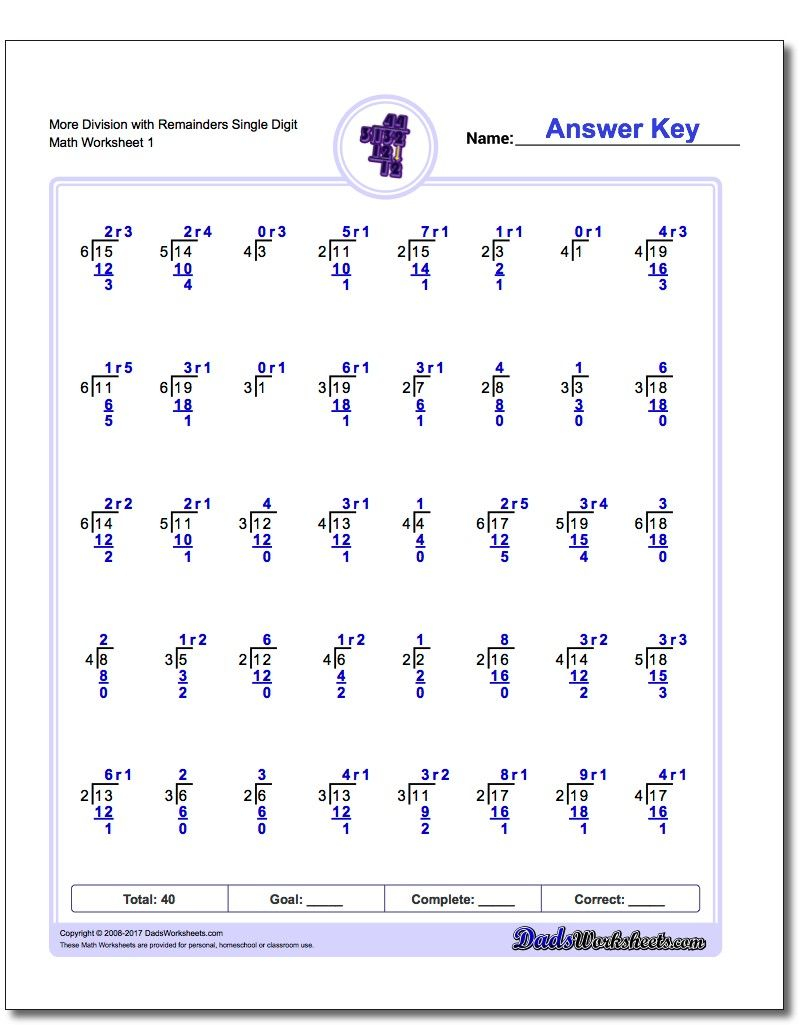 4th Grade Long Division Problems With Answers Askworksheet