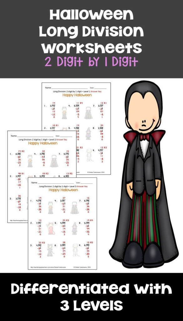 5th Grade Halloween Division Worksheets AlphabetWorksheetsFree