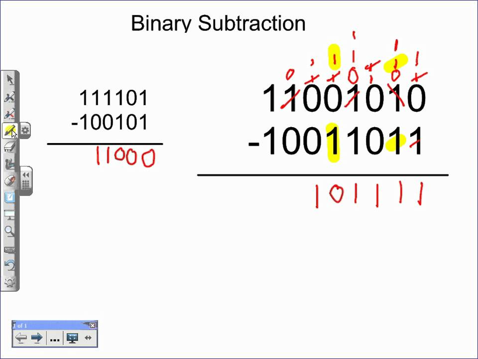 Binary Subtraction Tutorial YouTube