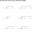 Bus Stop Division Worksheet With Answers Teaching Resources Bus Stop