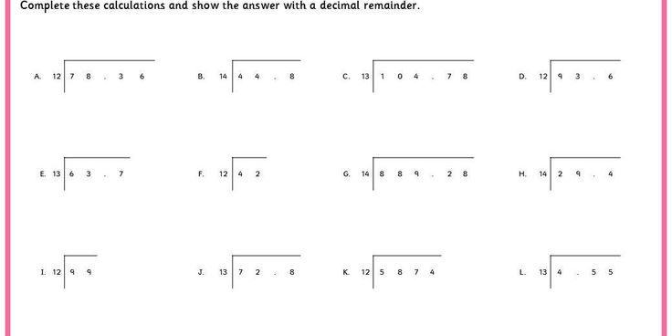 Bus Stop Division Worksheet With Answers Teaching Resources Bus Stop 