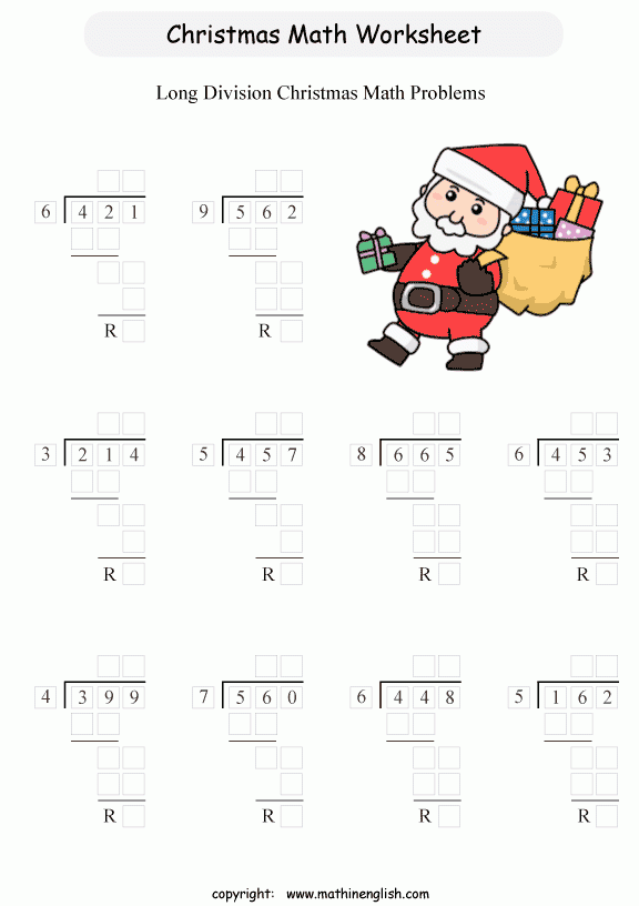 Christmas Worksheets Grade 4 FREE Christmas Greater Than Less Than