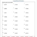 Divide And Conquer 5Th Grade Division Worksheets Style Worksheets