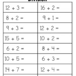 Dividing By 1 digit Divisor Worksheet