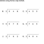 Division Bus Stop Method Worksheets Google Search Multiplication